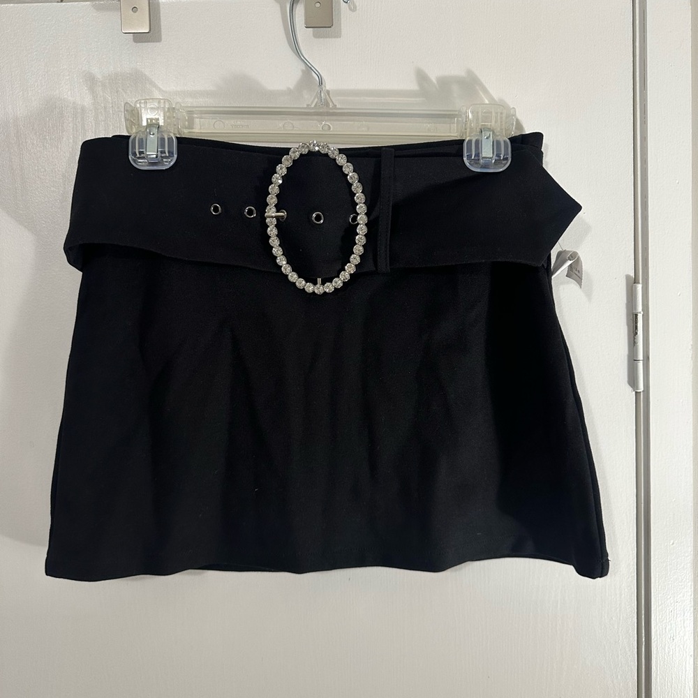 small black mini skort